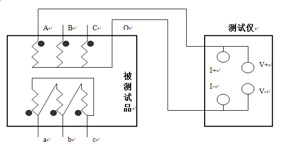 直流电阻测试仪直流测量接线图 直流电阻测试仪直流测量接线图